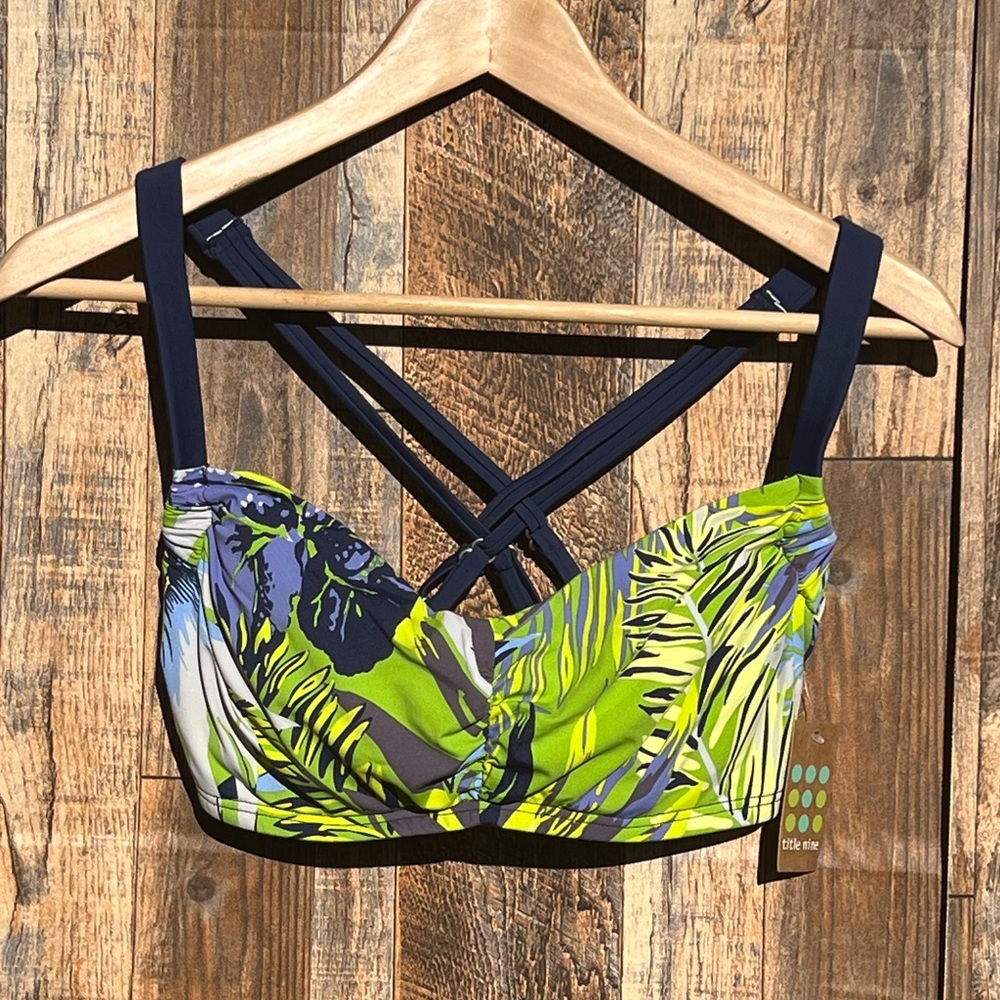 NEW Title Nine Bikini Swimsuit Swim Top Piece 32D NWT